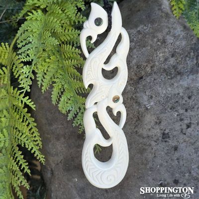 Bone Double Manaia B - Pendant