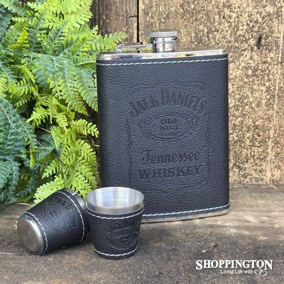 Jack Daniels 3 piece Hip Flask Set