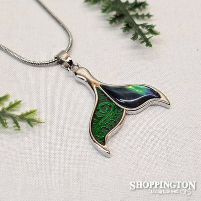 Necklace - Paua Whale Tail