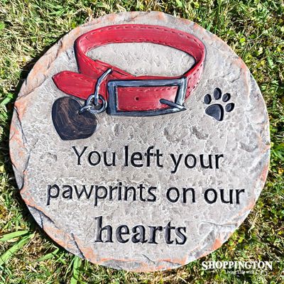 Stoneware Stepping Stone - Memorial Dog