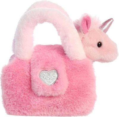 Fancy Pals Pet Carrier - Plushy Pink Unicorn