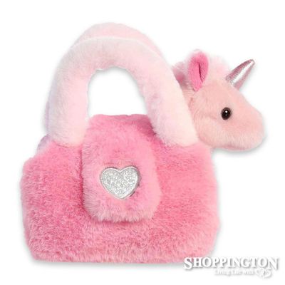 Fancy Pals Pet Carrier - Plushy Pink Unicorn