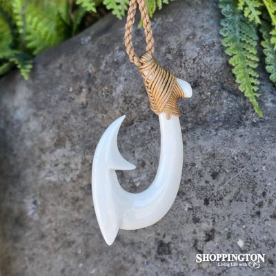 Bone Hei Matau (Hook) Pendant