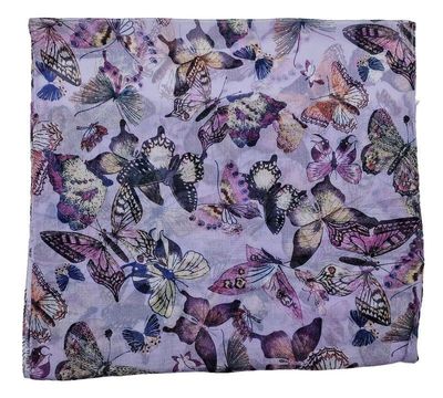 Scarf - Purple Butterflies