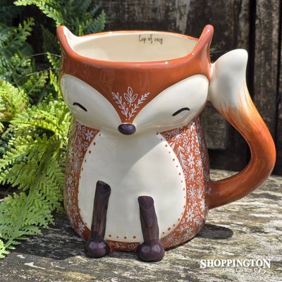 Folk Mug - Cozy Fox