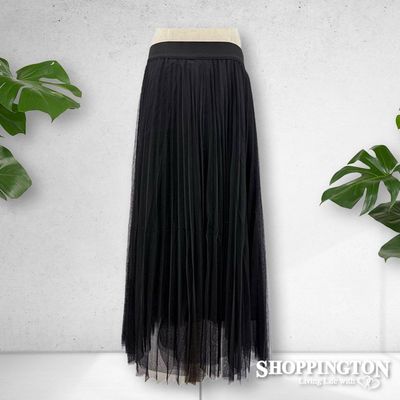 Skirt - Tulle Pleat - Black