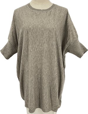 Loose Fit Sleeved Jumper - Oatmeal