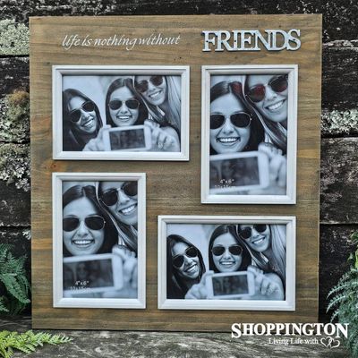 Photo Frame - Rustic Friends Collage