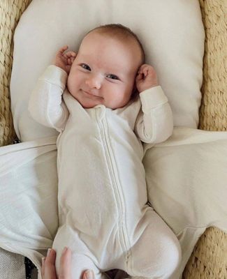 Babu - Merino Footed Onesie Cream