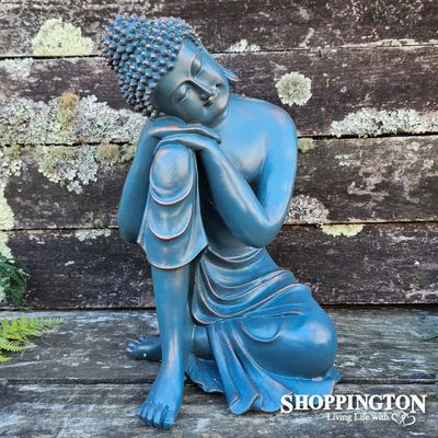 Copper Green Buddha Hands in Lap