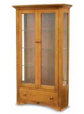 Pine - Rimu stained Display Cabinet