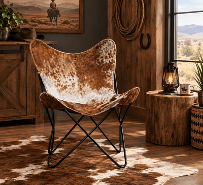 Butterfly Chair - Cow hyde