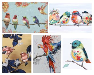 Paintings - Assorted Birds