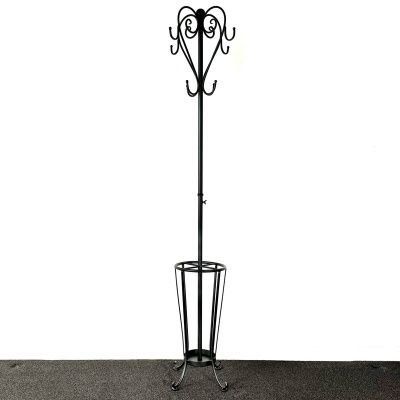 Black Coat &amp; Umbrella Stand