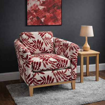 Rosa Accent Chair - Scarlet