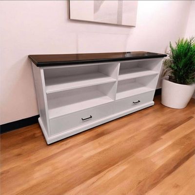 Low Two Drawer Book Case