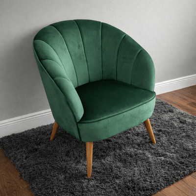 Green Velvet Occasional Chair