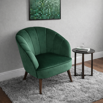 Green Velvet Occasional Chair