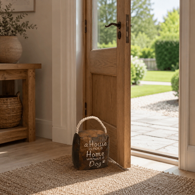 A House Is Not A Home Without A Dog Door Stop