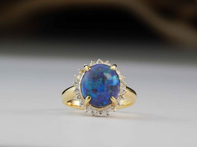 Black Opal ring 425