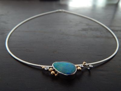 Opal Doublet necklace 354