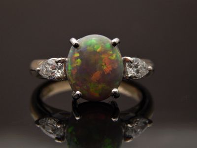 Black Opal ring 230
