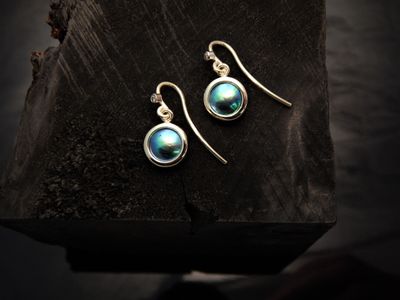 Blue Pearl earrings 107