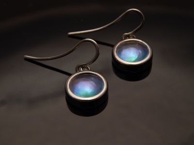 Blue Pearl earrings 108