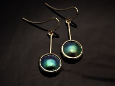 Blue Pearl earrings 144