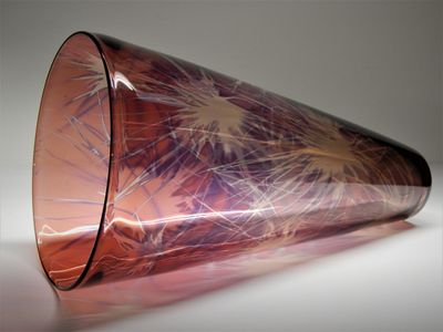 John Penman Photosensitive Glass &#039;Spinafex&#039; Vase