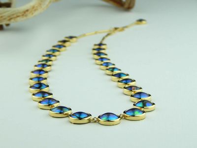 Blue Pearl Necklace no. 2