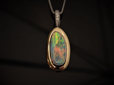 Crystal Opal pendant 210