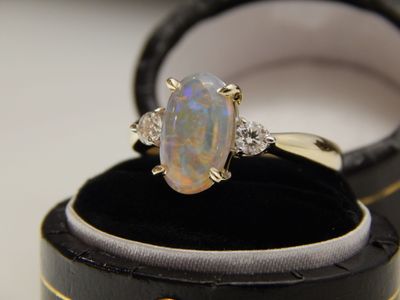 Crystal Opal ring 117