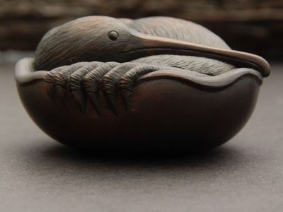Nesting Kiwi carving by Doug Marsden
