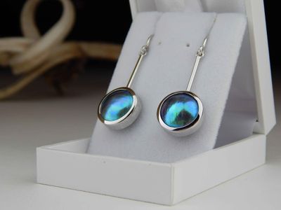 Blue Pearl earrings 284
