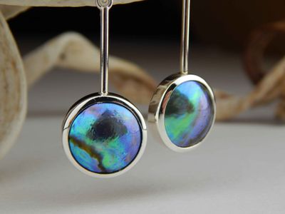 Blue Pearl earrings 277