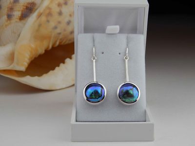 Blue Pearl earrings 279