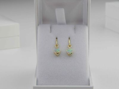 Opal Heart earrings 09