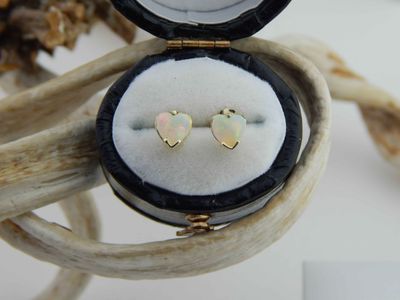Opal Heart earrings 13
