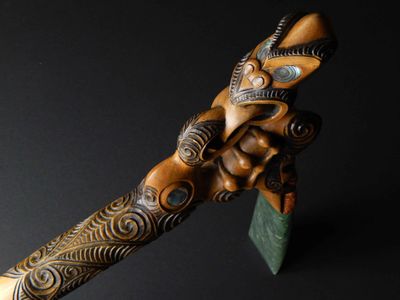 Rangi Redman &#039;Toki Pou Tangata&#039; adze carving