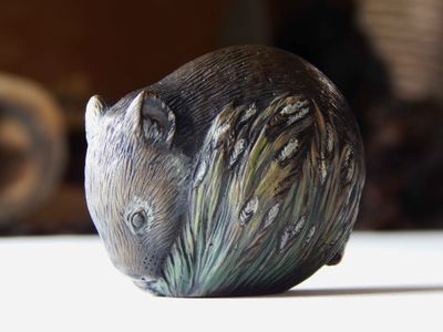 Nora Shayeb &#039;Wombat&#039; bronze sculpture