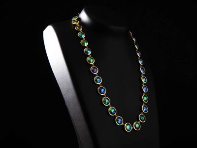 Blue Pearl Necklace no. 3