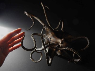 Ken Auton &#039;Dancing Octopus&#039; bronze sculpture