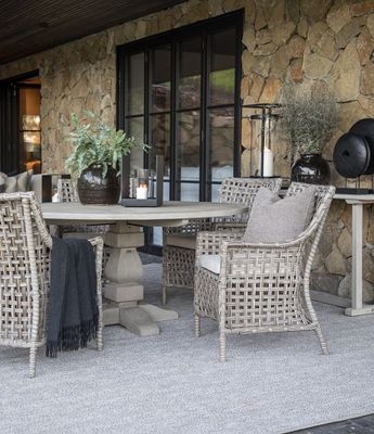 ARTWOOD FRENCH OUTDOOR ROUND DINING TABLE
