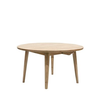 SOLBERG ROUND OAK DINING TABLE