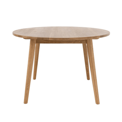 VAASA ROUND OAK DINING TABLE - NATURAL