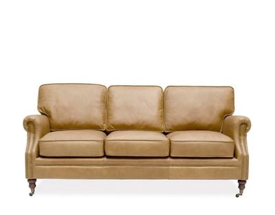 WILTSHIRE LEATHER SOFA - CAMEL