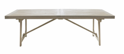 TRESTLE STYLE EXTENSION DINING TABLE