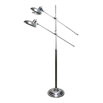 BRUSHED PEWTER STYLE FOOR LAMP 2 LIGHTS