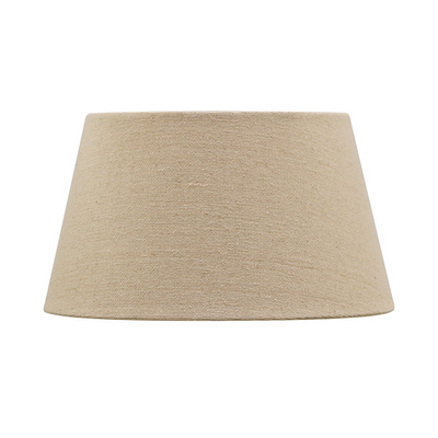 BASKET WEAVE TAPERED DRUM SHADE - FLAX